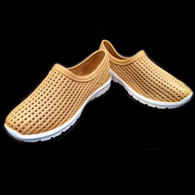 Product image Lanc Fashion - Sepatu Sneakers Slip On air flow Soft Rubber Fashion Big Size Brown 37 cokelat