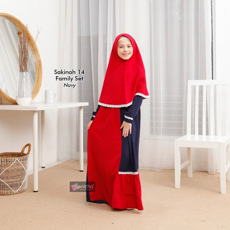 Product image Zenitha - Sarimbit Couple Family Set Premium Sakinah 14 Koko Anak 3-4 Tahun