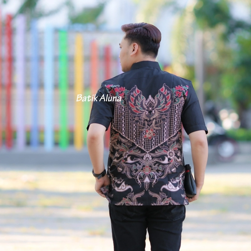 Product image PD08 kemeja batik pria premium lengan pendek reguler full furing baju batik cowok S BATIK