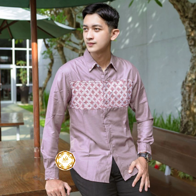 Product image Couple Gamis Ayuma Size S M L XL XXL - Dua Varian Warna Kemeja Saja Size M Lilac