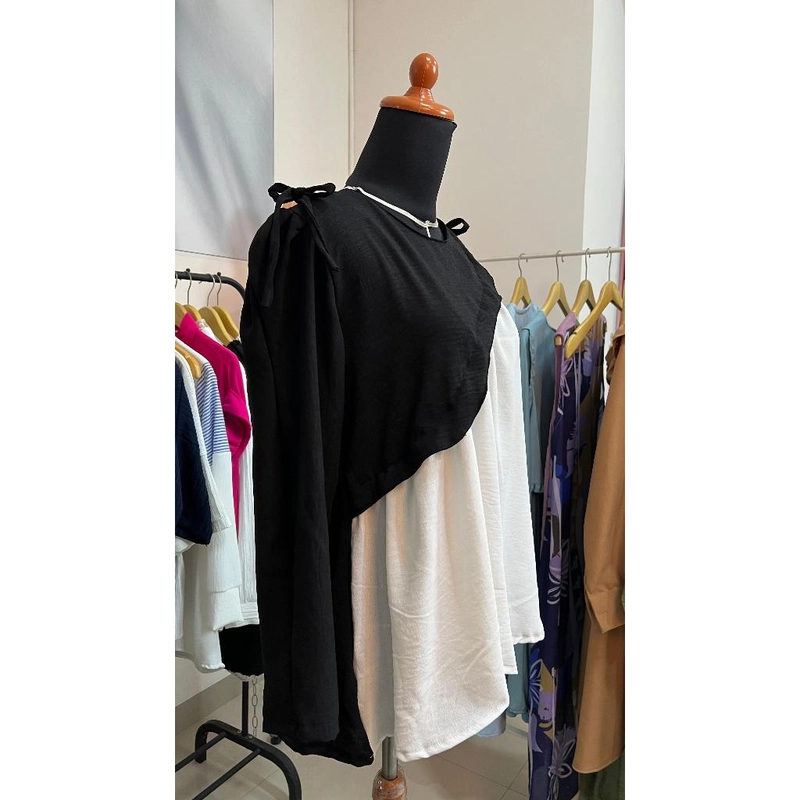 Product image Sseolshop - Ailee blouse wanita / baju atasan wanita terbaru XXL Hitam