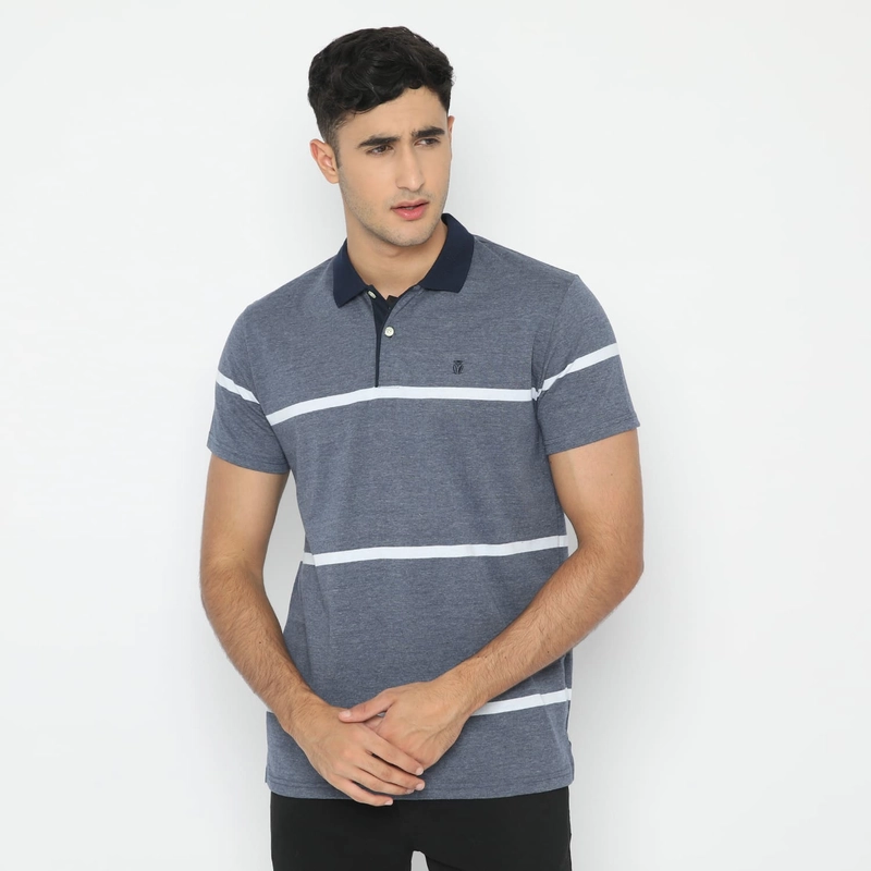 Product image MATSUDA APPAREL - MATSUDA Kaos Polo Shirt Pria Kerah Kami M (LD 104 CM) NAVY