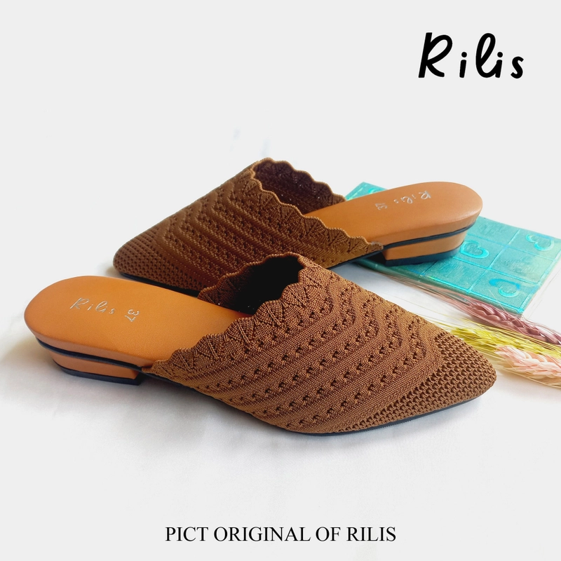 Product image Rilis - Sandal Wanita Alyssa Bapau Rajut Premium (Rilis 27) 37 Tan