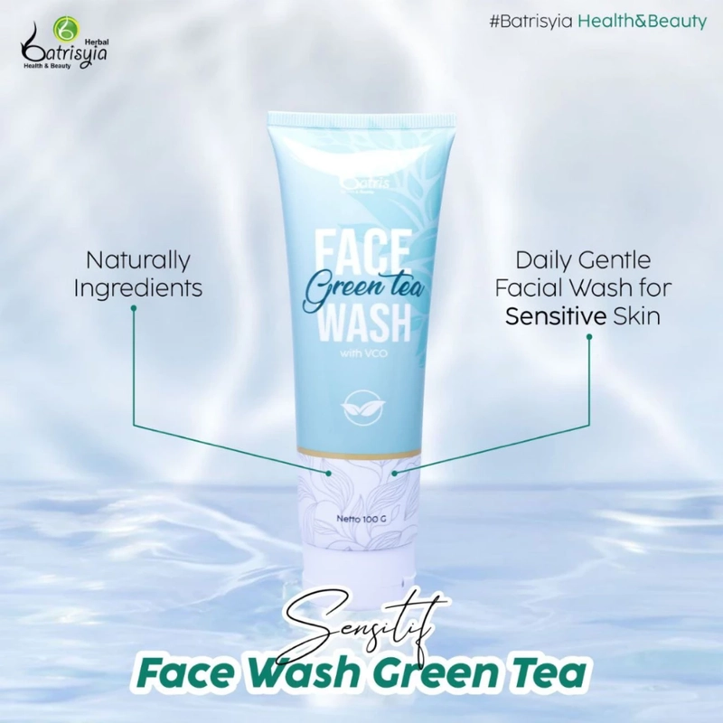 Product image Batrisyia - Face Wash Greentea 100ml Biru