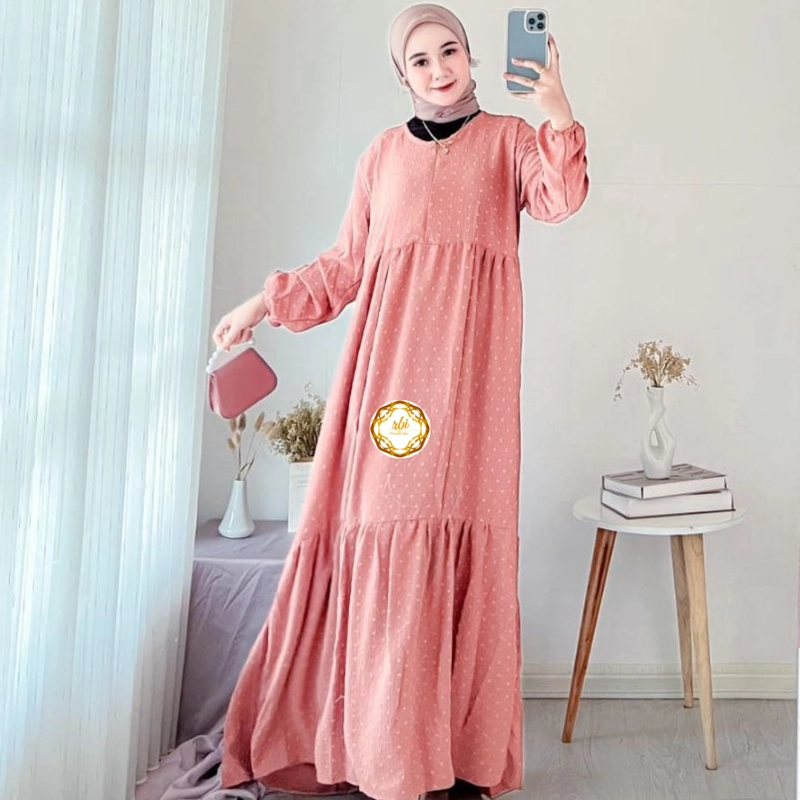 Product image Varian Ser (Isi 5 pcs) Dress Muslim Cringkel Uragiri Seri Warna (Isi 5 pcs) Dress Uragiri