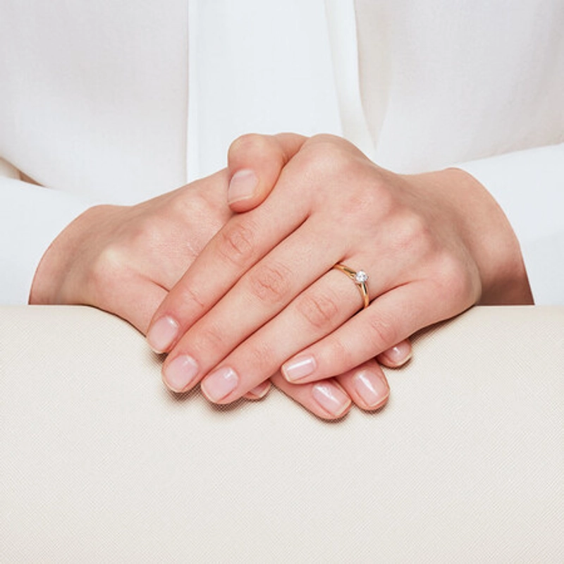 Product image 1901 Jewelry - 1901 Jewelry Cincin Solitaire One  All Size Gold