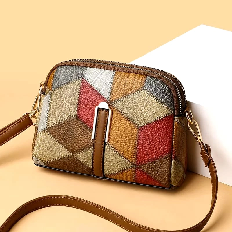 Product image Muslim Clothing - Muslim Clothing-Tas Selempang Bahu Wanita Terbaru 2024 Tas Wanita Viral Kekinian Tas HP Wanita ONE SIZE COKLAT-SILVER