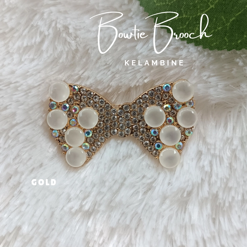 Product image Bowtie Brooch Bross Dasi Kupu Kupu Dasi Kupu - Kupu Gold