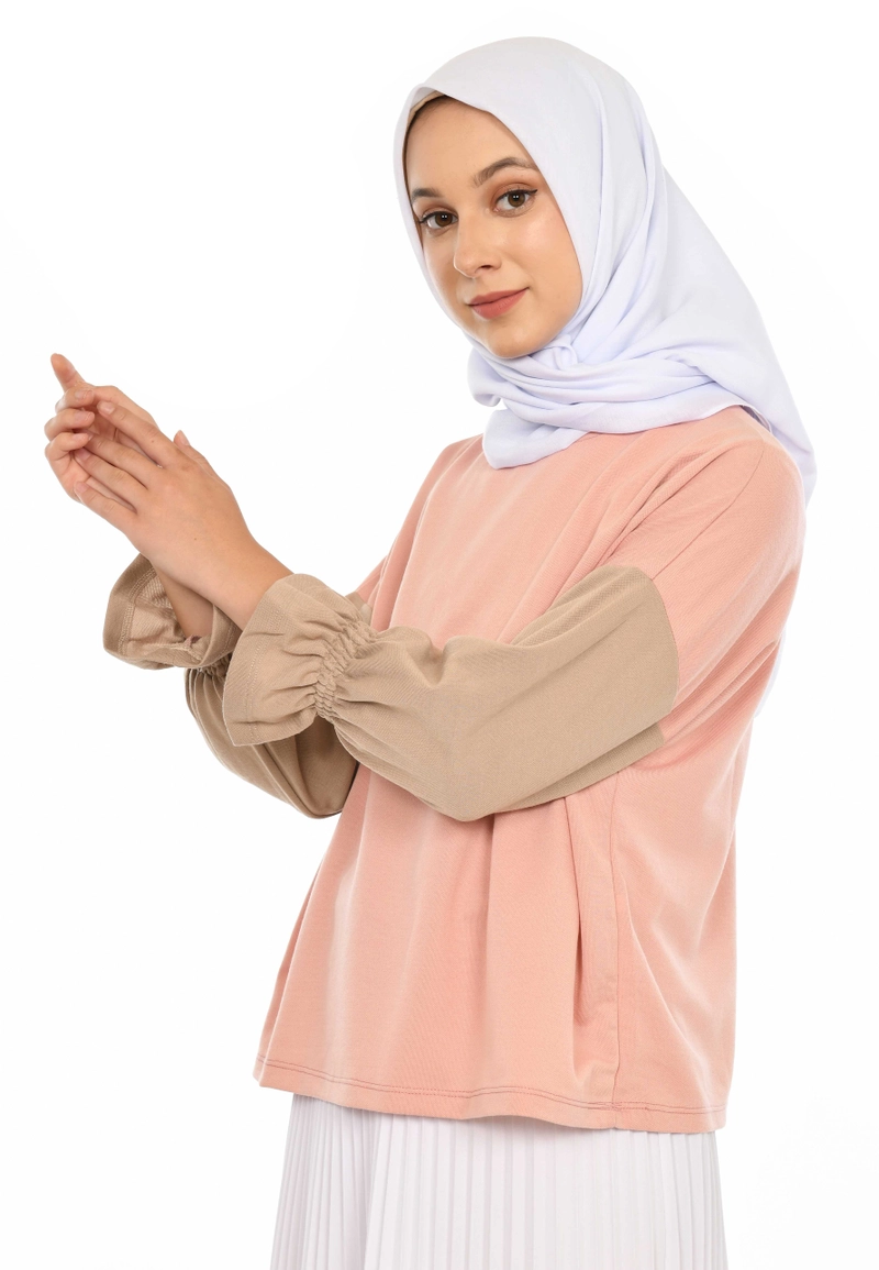 Product image Mybamus - Dahayu Wrinkle Tops All Size Dusty Khaki M15658 R101S2