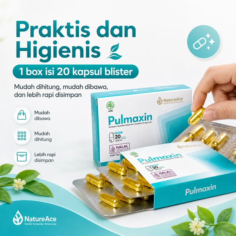 Product image Nature Ace - Pulmaxin untuk Batuk Pilek 20 Kapsul