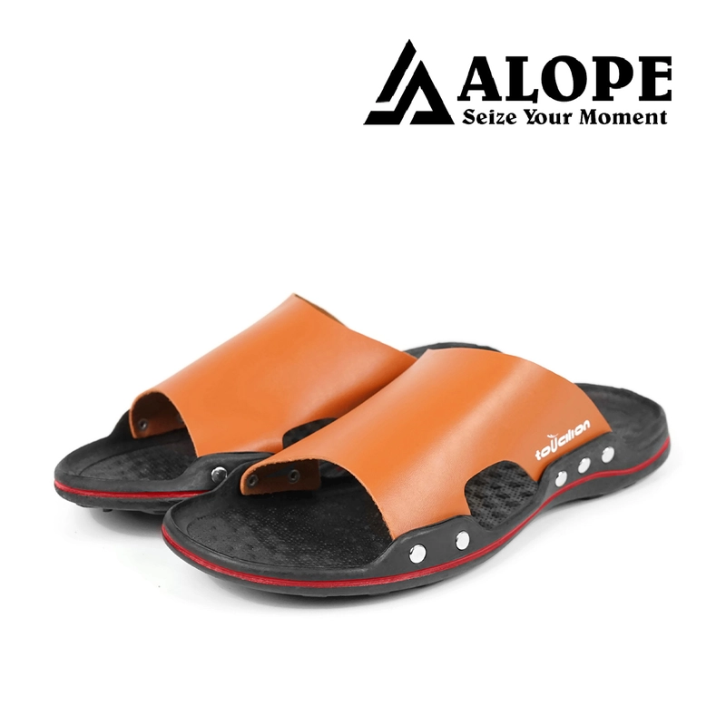 Product image ALOPE OFFICIAL - ALOPE - SANDAL MARVIN SANDAL PRIA BAHAN TEBAL CASUAL NYAMAN 39 coklat