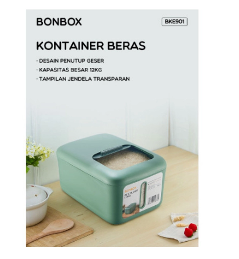 Product image UTAMAMEGA - Tempat Penyimpanan Beras Rice bucket kapasitas 12 Kg Type BKE901