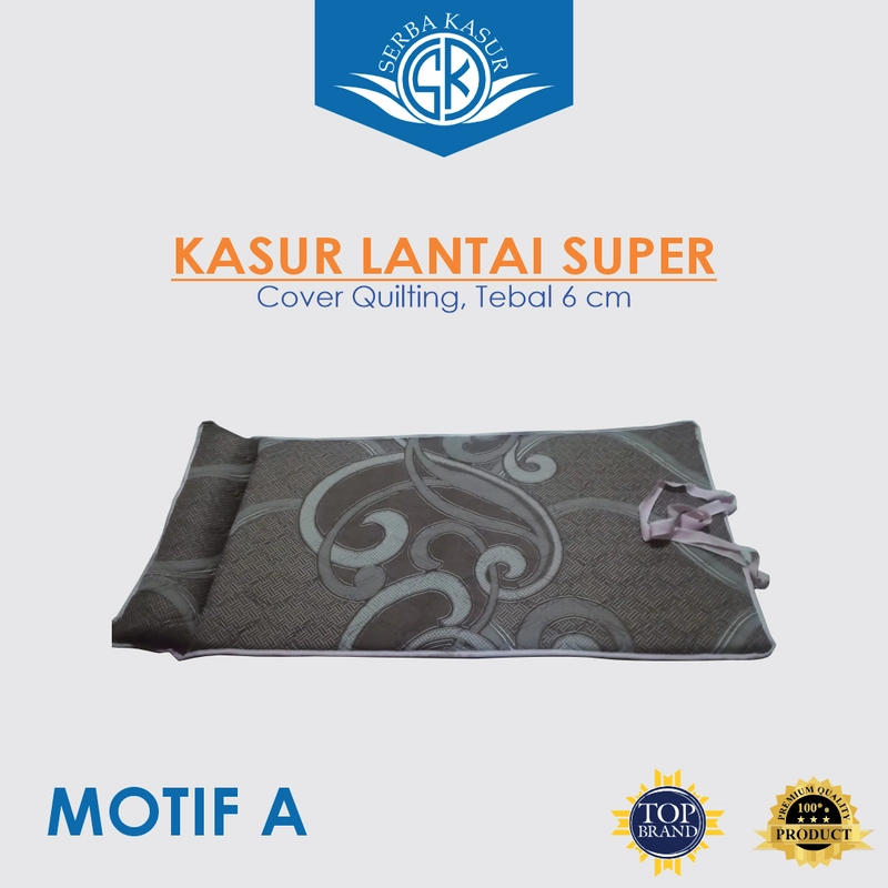 Product image SERBA KASUR - Kasur Lipat Lantai Super Quilting Tebal 6cm 180x80 Motif A