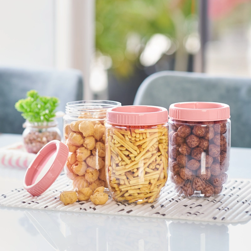 Product image ORTAWARE - OrtaXTakaware Lefa Toples Kue Lebaran Interlock Isi 3pcs (M) Paket 3 pcs Pink