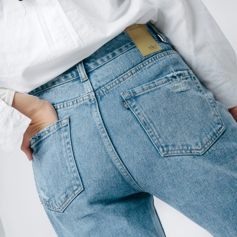 Product image MKY Clothing - FLARE JEANS RIPPED XXL (34) Light Blue