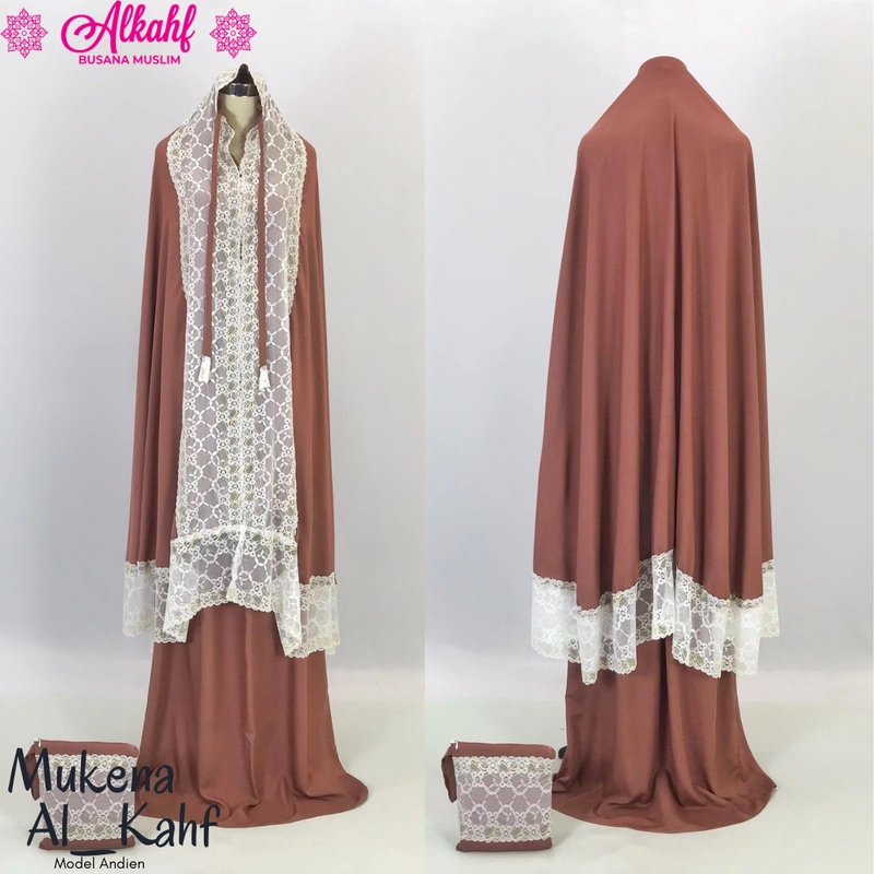 Product image Al Kahf - Mukena Dewasa 2in1 Rayon Janger 3 All Size MRB105