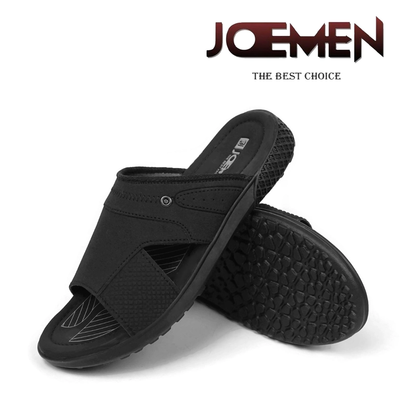Product image Joemen Official - Joemen Sandal Pria Kulit S 61 New Original Brand Lokal Pria Slop Sandal Terbaru Joemen 2024 39 Hitam