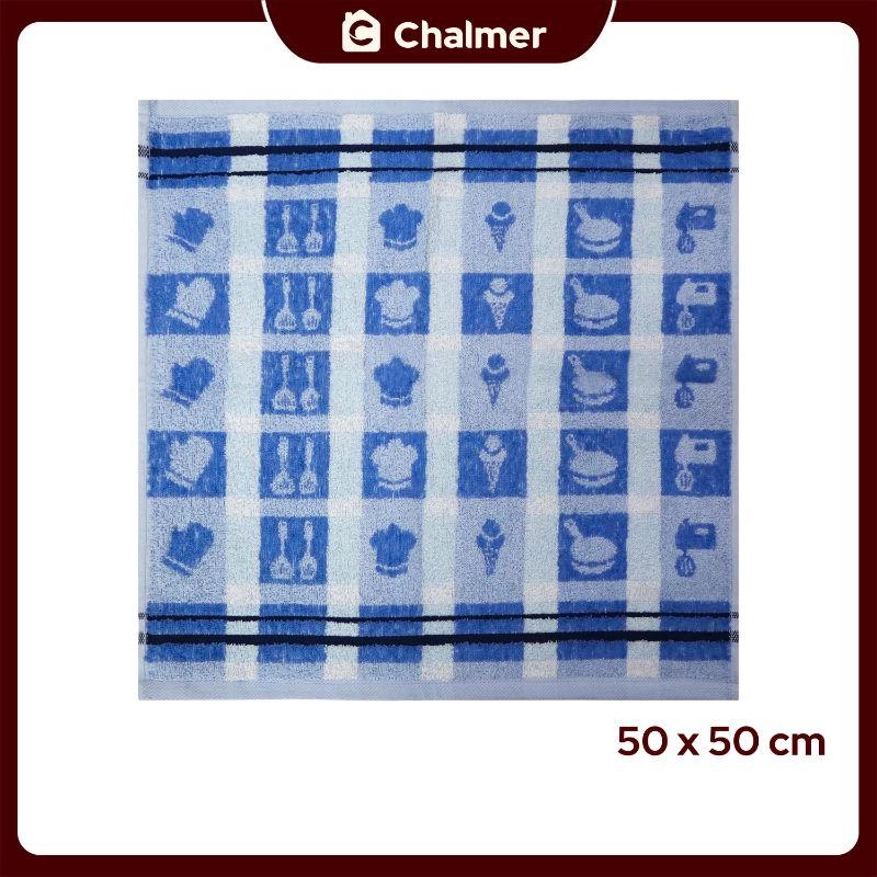 Product image Chalmer - Lap Tangan Handuk Chalmer 50 x 50 cm Serbet Handuk Cuci Tangan Lap Gantung 50x50 Cook - Biru Muda