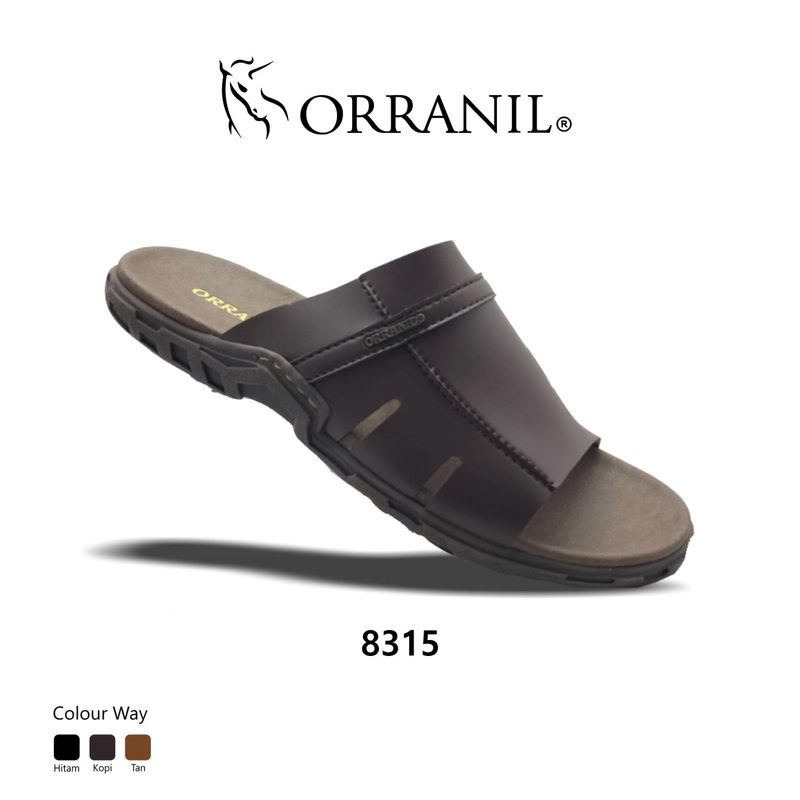 Product image Odillon - Orranil - 8315 / Sandal Slip On Pria 43 COFFEE