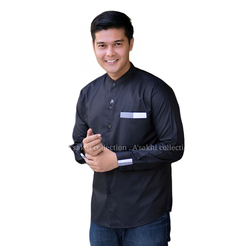 Product image Koko asakhi collection - KOKO LENGAN PANJANG- KOKO VARIAN KEKINIAN- ASAKHI M HITAM