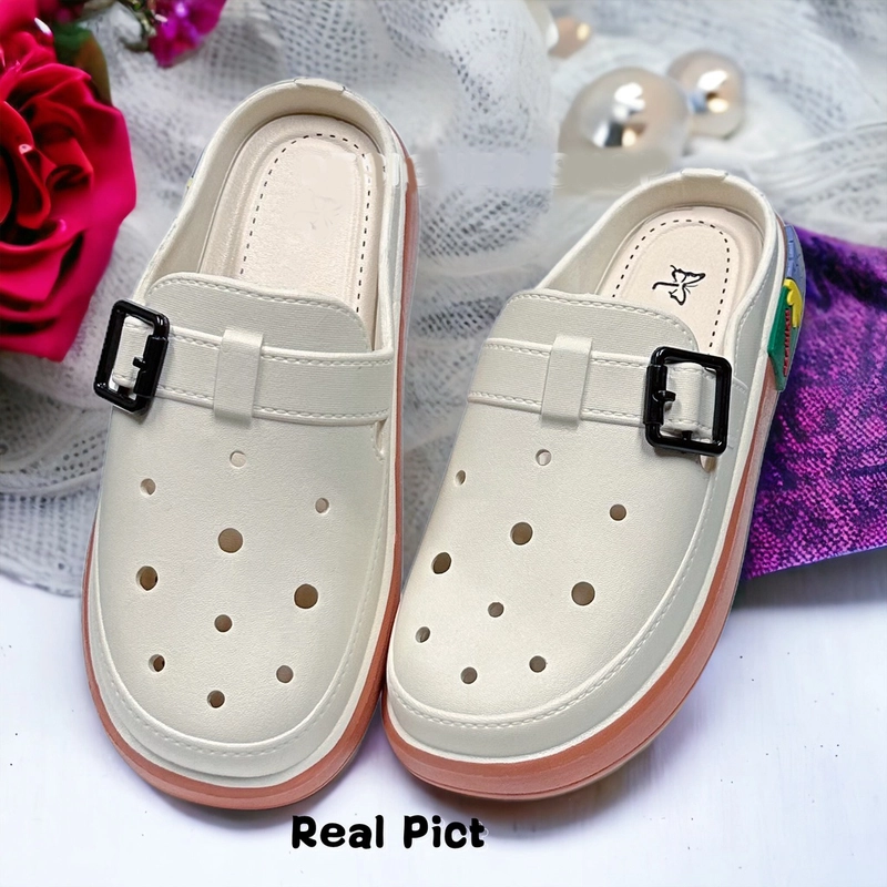 Product image NO LABEL - Sepatu Sandal Wanita Jelly Gesper (NL 22) 36-37 Mocca