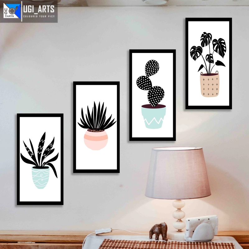 Product image Dekorasi Hiasan Dinding Aestetic Kaktus ShabbyChic - SET KAKTUS Standard 15x30 Putih