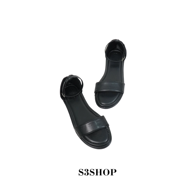 Product image S3SHOP - Sandal Aiko S3shop Sendal Wanita Tali Premium Perempuan Karet Cewek Flat 37 Black