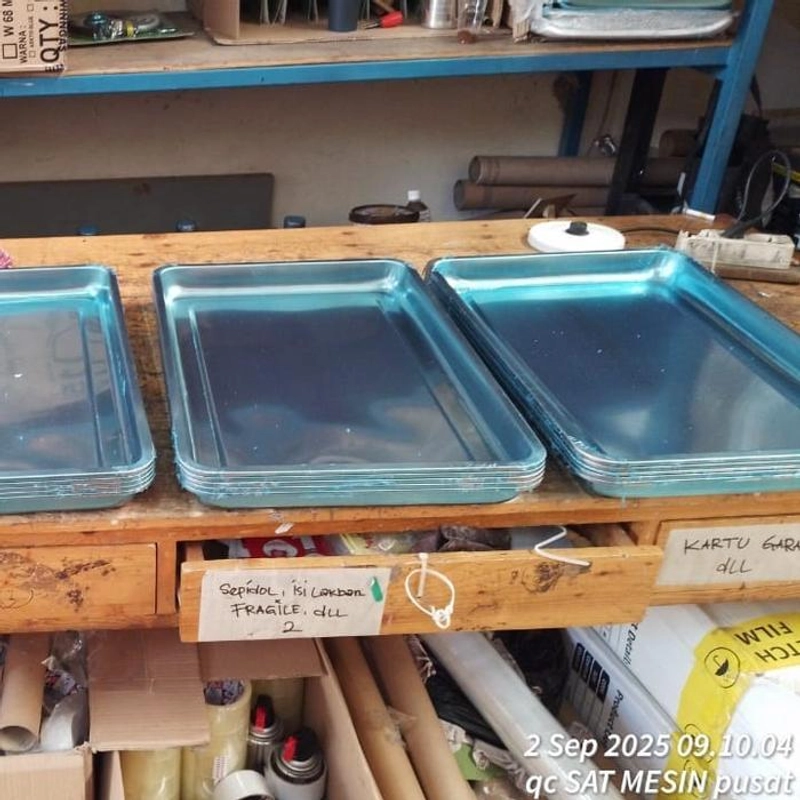 Product image SATMESIN - SATF TR-6448 Stainless Steel Pan STANDAR TANPA PACKING KAYU