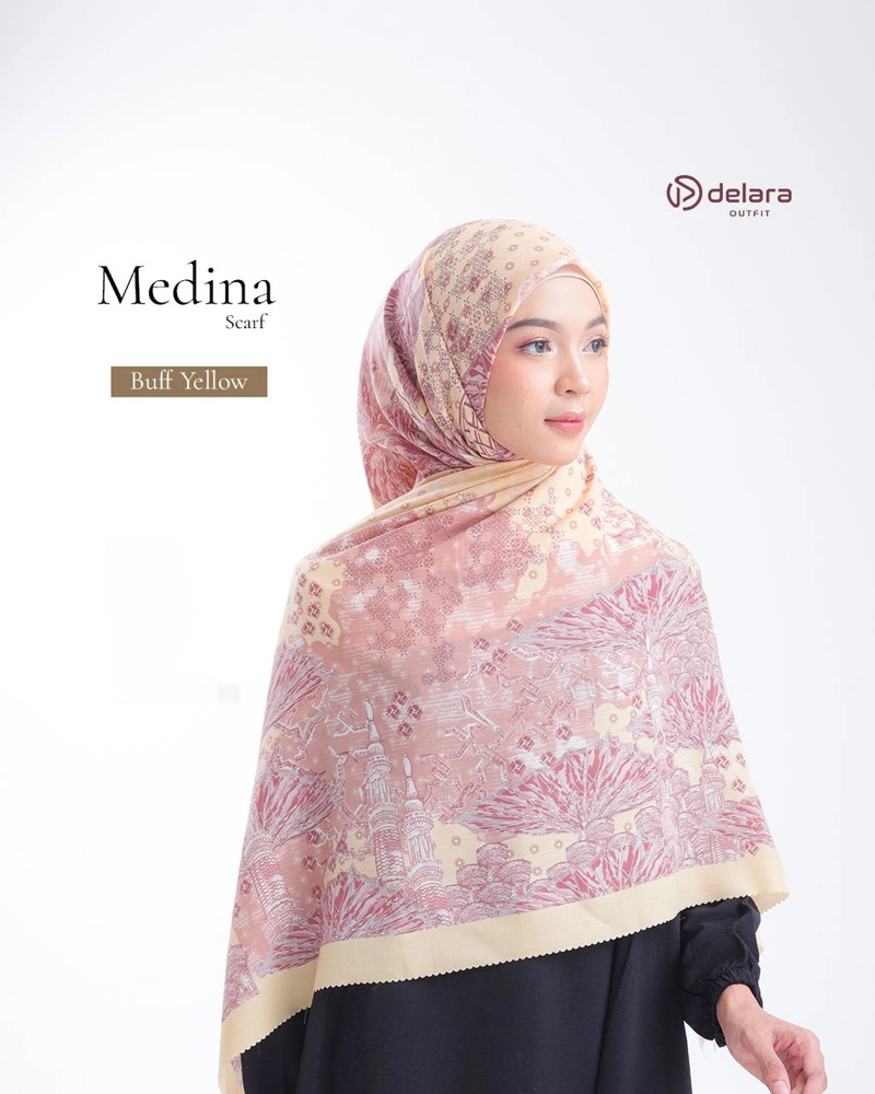 Product image SCARF MOTIF MEDINA 130 BUFF YELLOW