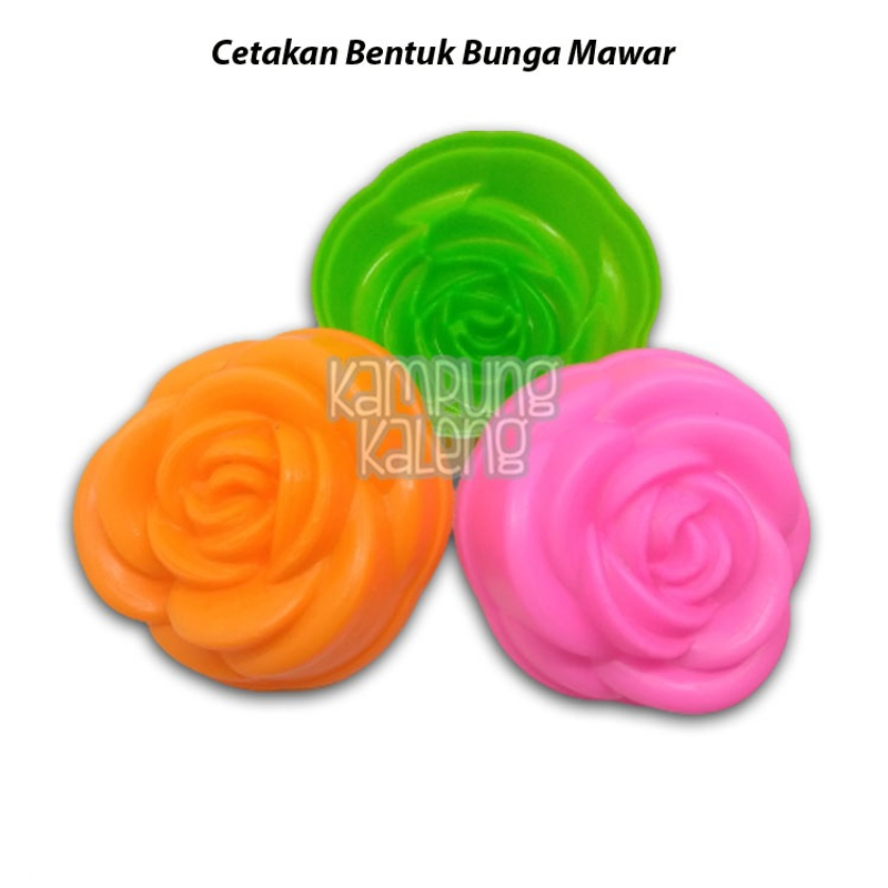 Product image Kampung Kaleng - Cetakan Mawar/ Tulip/ Jasmine/ Love/ Bintang/ Putu Ayu - 1 Lusin Mawar Multicolor