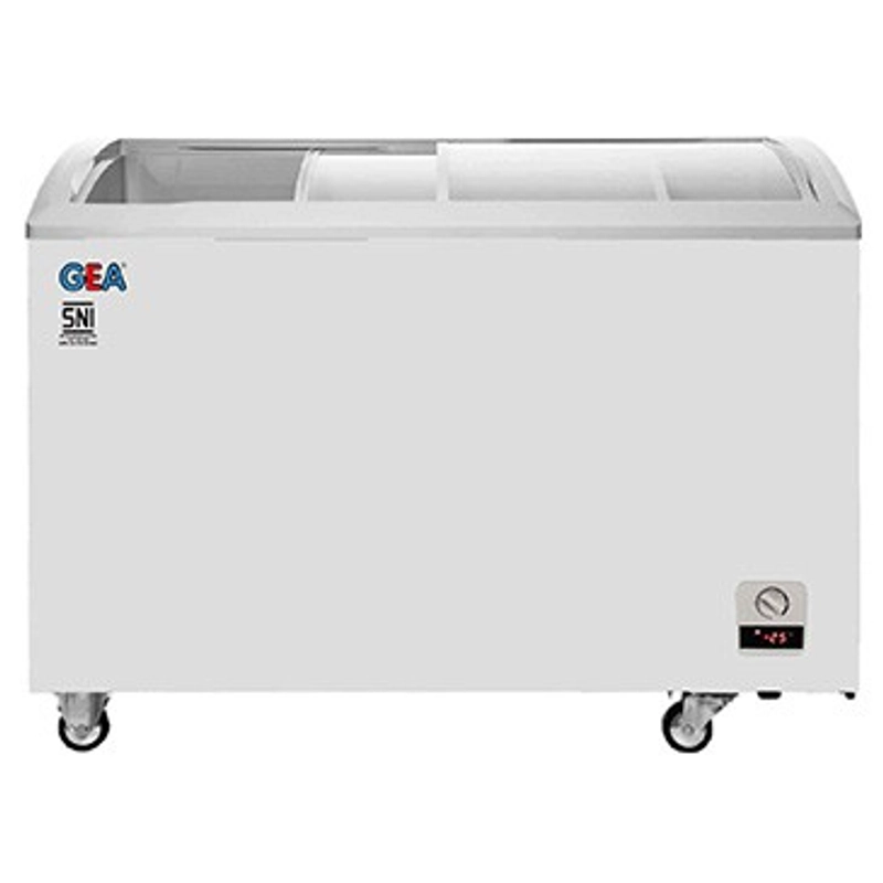 Product image SATMESIN - GEA SD 303 / SD303 Sliding Curve Glass Freezer 303 Liter Kaca Lengkung SD-303 Standar