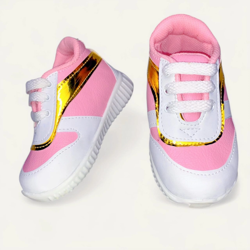 Product image Kawanian - Sepatu Anak Usia 1 Sampai 3 Tahun Sneakers Pink List Gold 22 Pink