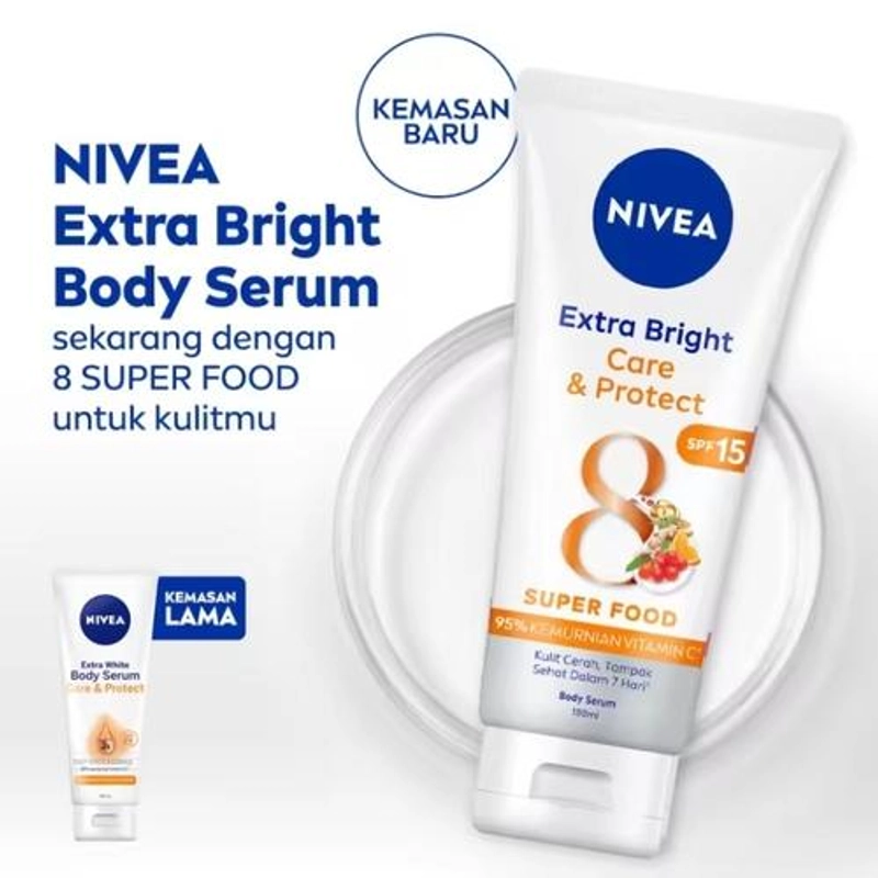Product image Kayfa Shop - NIVEA Extra Bright body serum 180ml-SPF15 180ml Care & protect