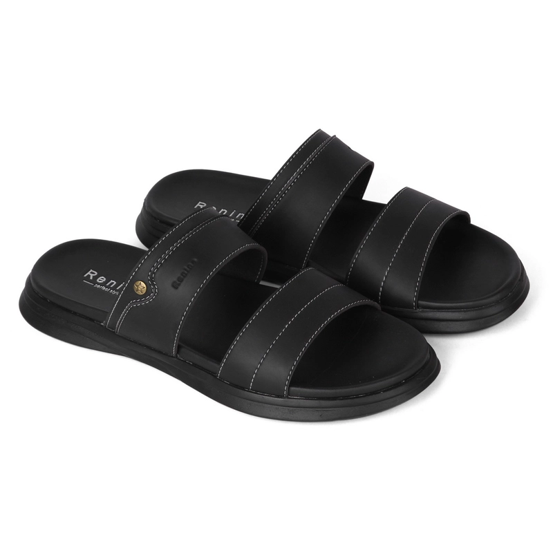 Product image RENINE ALZ 9003 Black/Camel Sandal Kulit Pria Ban Dua 39 Black