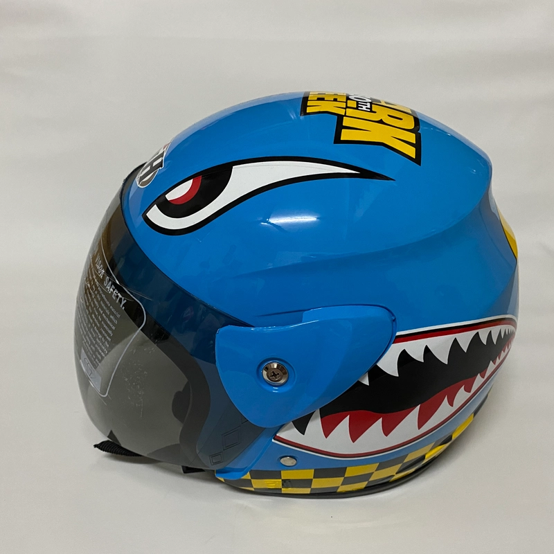 Product image Helm Nuvo Shark Biru Glossy - Helm SNI - Helm Dewasa L Nuvo Shark Biru Glossy