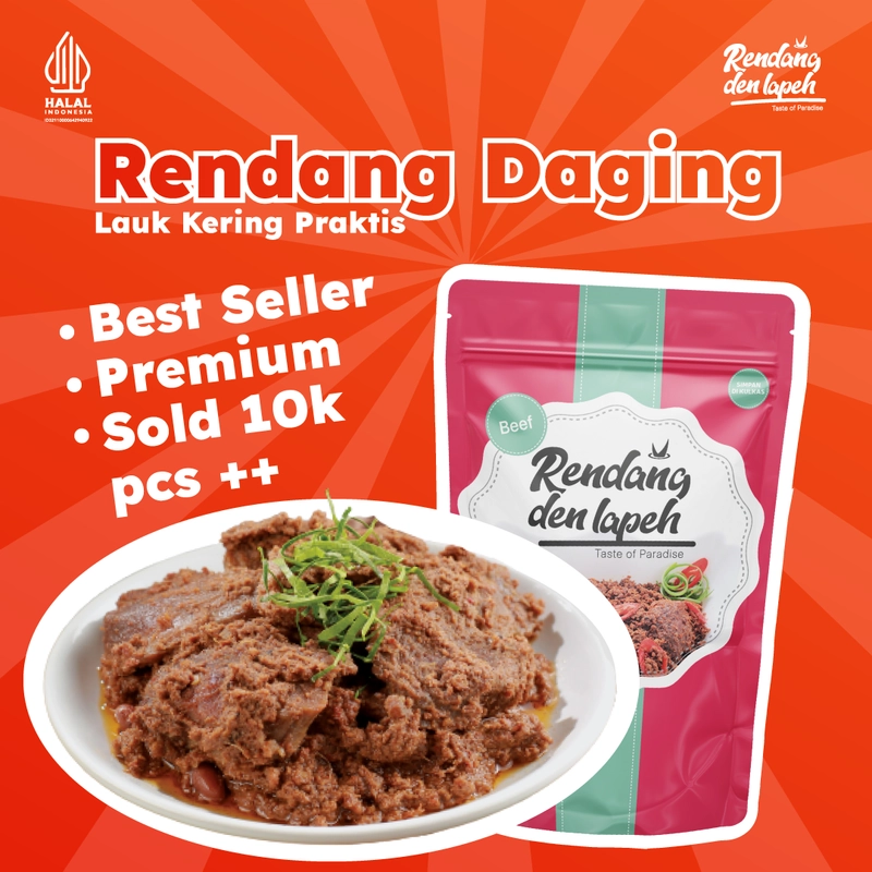 Product image Rendang Den Lapeh - Rendang Daging 250g