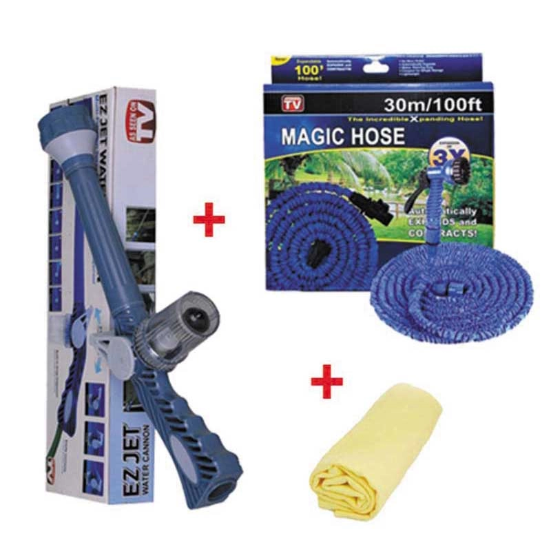 Product image Selang Semprotan Air Cuci Motor Mobil Tanaman Magic Hose 30 Meter PAKET 3 RANDOM