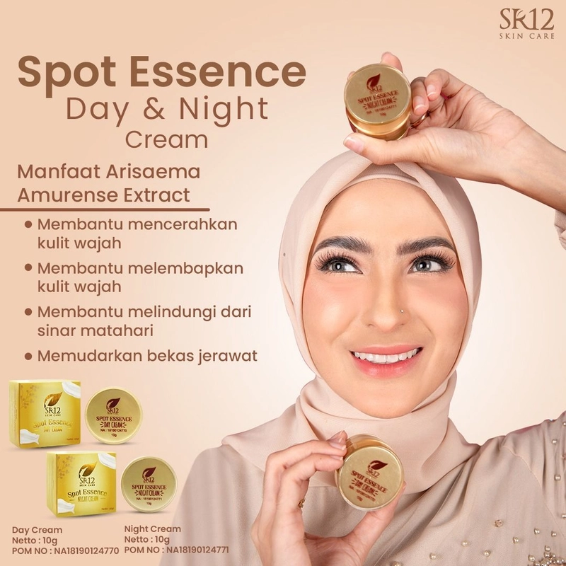 Product image SR12 Spot Cream Essence Day Dan Night Memudarkan Flek Hitam 10 gr Night