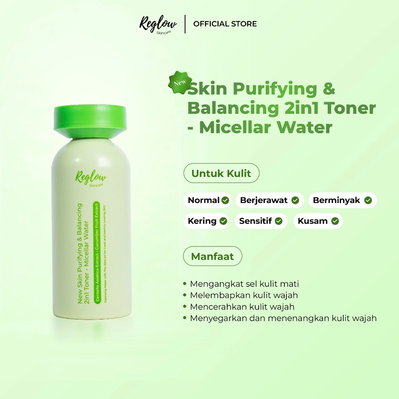 Product image NEW Reglow Skincare - 2 in 1 Toner & Micellar Water 150g Toner