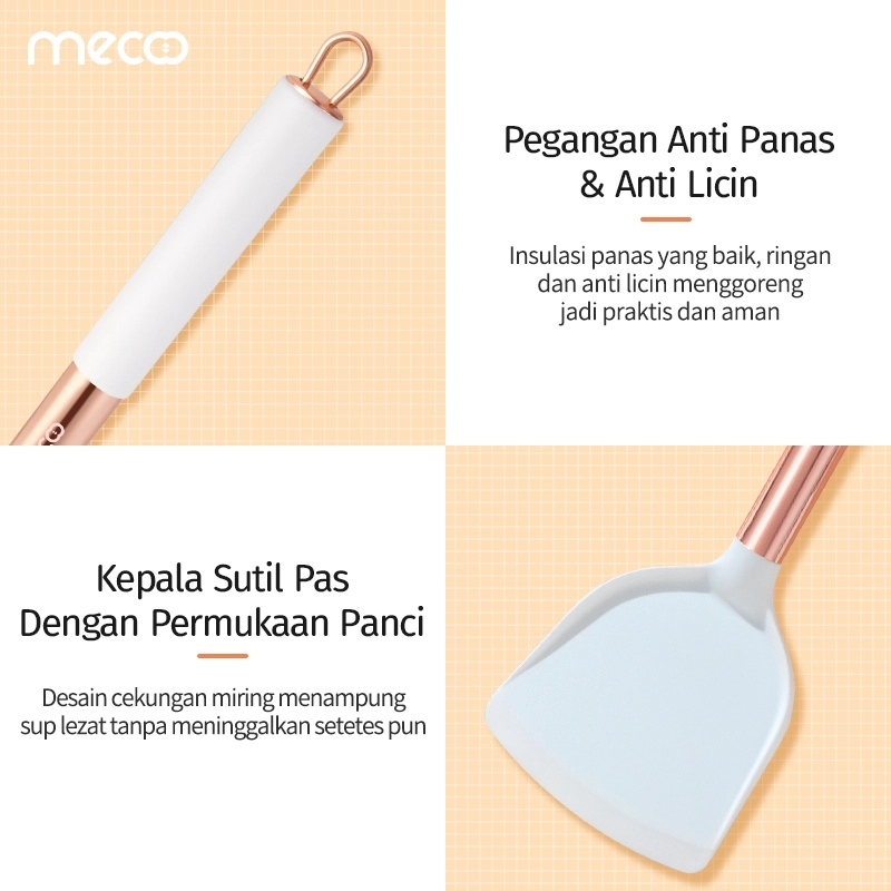 Product image Homespira - 6 in 1 Spatula Set With Storage Rack Irish Lilac Set isi 6 pcs Irish Lilac