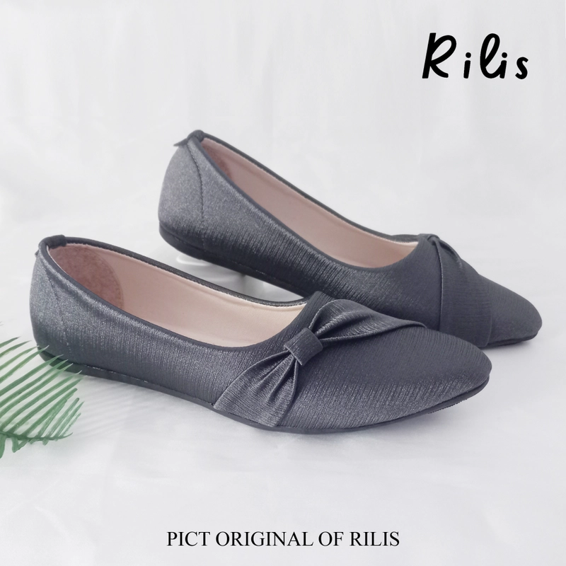 Product image Rilis - Sepatu Wanita Kiara Flat Shoes Banana Premium (Rilis 29) 37 Abu-abu