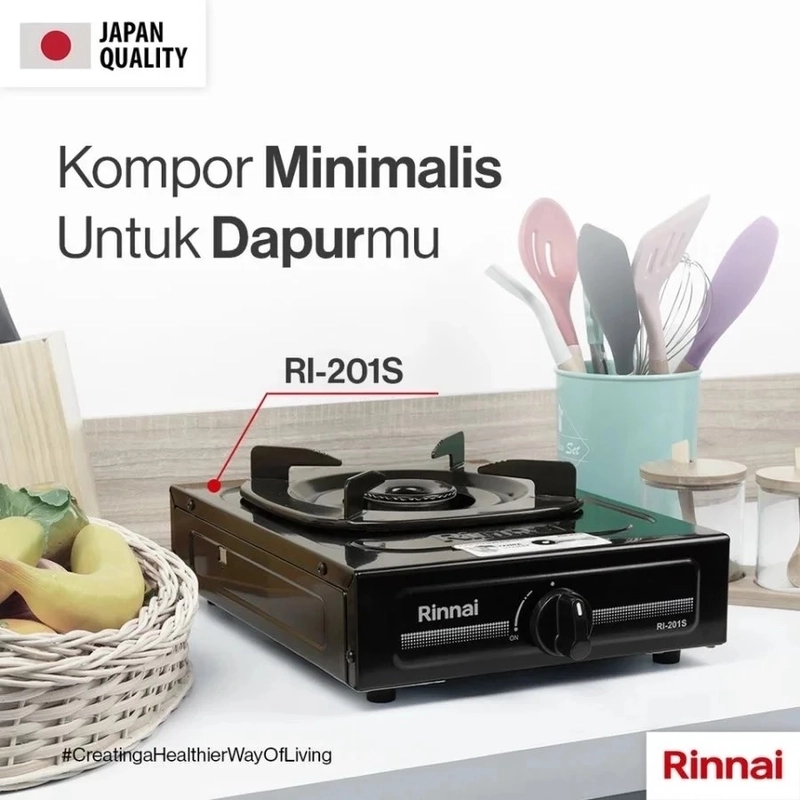Product image UTAMAMEGA - Rinnai Ri201s Kompor Gas 1 Tungku Dengan Api Biru Kompor 1 tungku