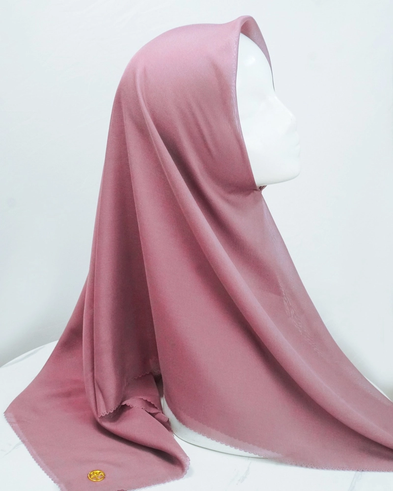 Product image byLayna Official - Kerudung Segi Empat Hijab Voal Elzha Scarf Allsize Dusty Pink