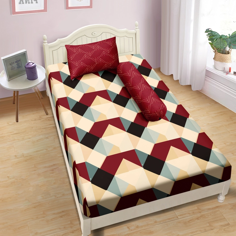 Product image LADY ROSE OFFICIAL - Aloha Max x Ayu Ting Ting Bed Cover Set Brandy 120x200x25 Single Fitted