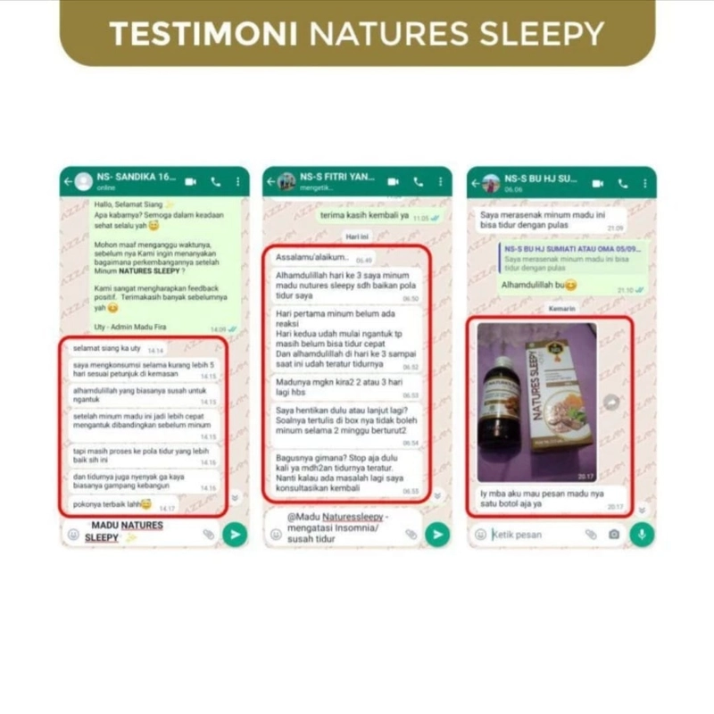 Product image ABUSA HERBAL - Madu Fira Natures Sleepy Untuk Insomnia Susah Tidur 280g Coklat