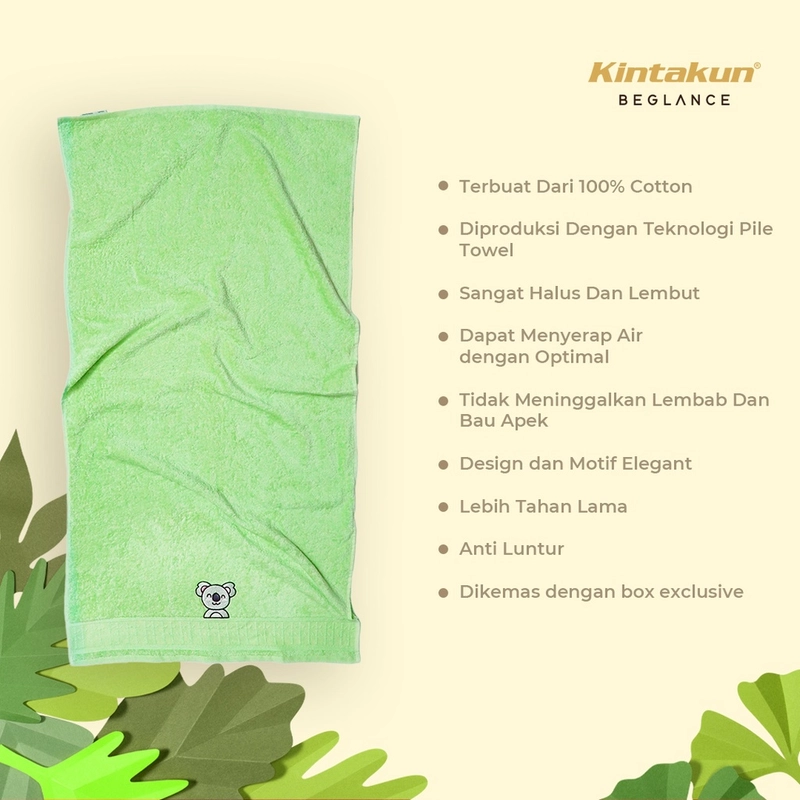 Product image Kintakun Baby Handuk Bayi Anak Premium Katun Lembut Halus Cotton Beglance Towel 60 x 120cm Koala 60 x 120 cm