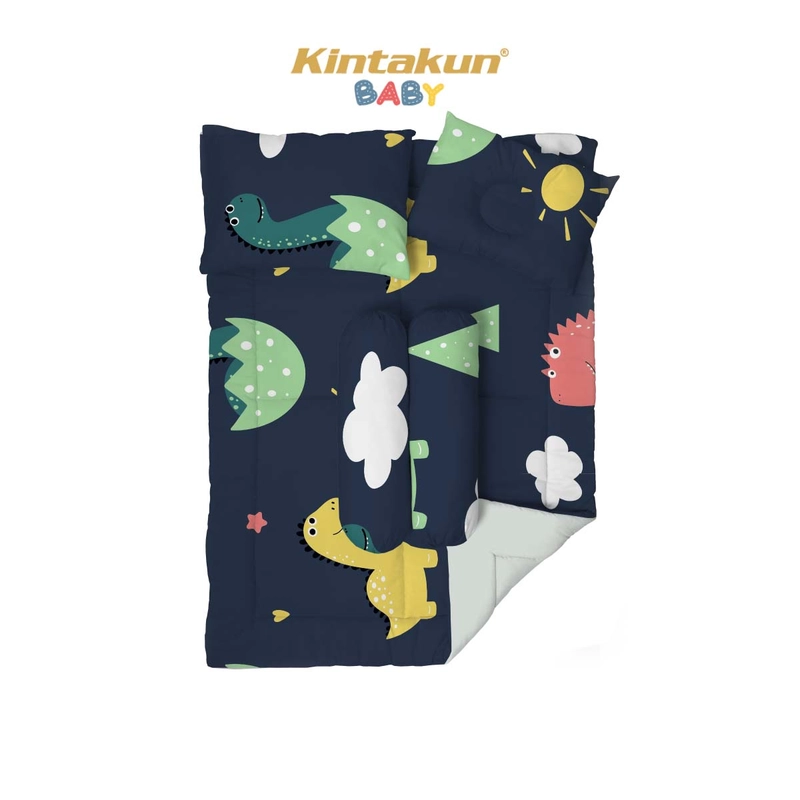 Product image Kintakun Baby - [NEW MOTIF] Kintakun Baby Set Comforter Bantal Guling Motif Neo Gold Anti Bakteri 75 x 100cm Zafia