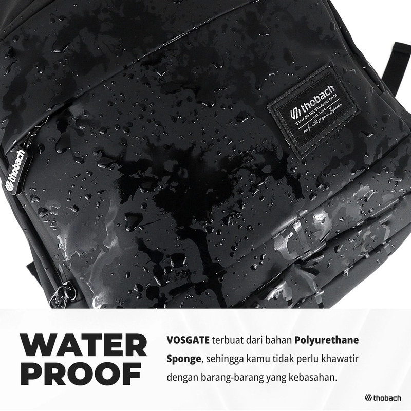 Product image Thobach official - THOBACH-BACKPACK WATERPROOF VOSGATE RANSEL PREMIUM PRIA WANITA All size Black