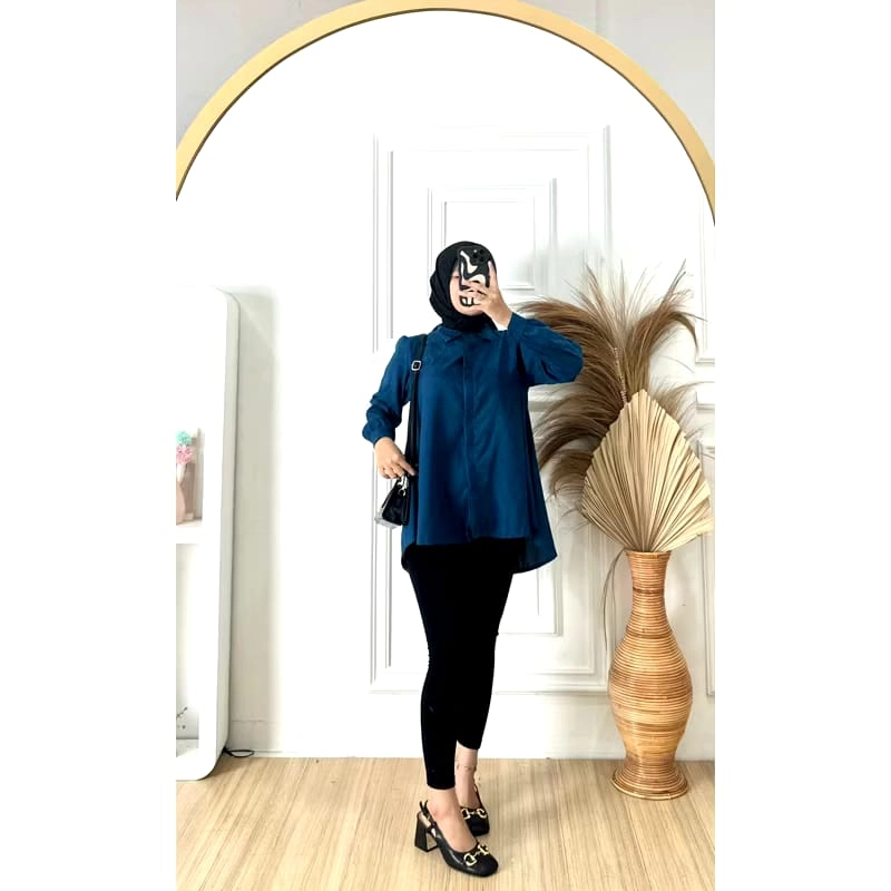 Product image DiAr OlShop - Atasan Kinka Blouse Standart Biru ITB