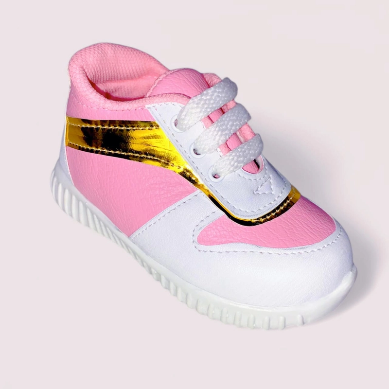 Product image Kawanian - Sepatu Anak Usia 1 Sampai 3 Tahun Sneakers Pink List Gold 22 Pink